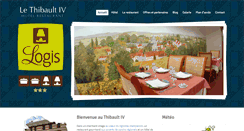 Desktop Screenshot of hotelthibault.com