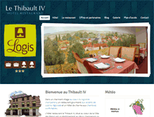 Tablet Screenshot of hotelthibault.com